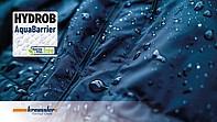 HYDROB AquaBarrier to nowoczesny środek hydrofobowy i przeciwplamowy do wykańczania i ponownej impregnacji niemal wszystkich rodzajów tekstyliów.